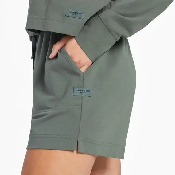 Women's Solid Crusher-FLEX Shorts