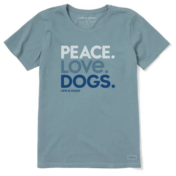 Women's Peace Love Dogs Crusher Tee