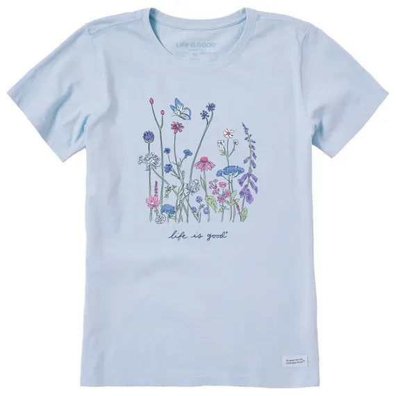Women's Realaxed Wildflowers Short Sleeve Tee