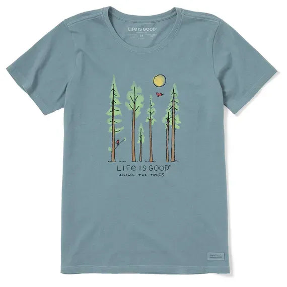 Women's Life is Good Among the Trees Short Sleeve Tee