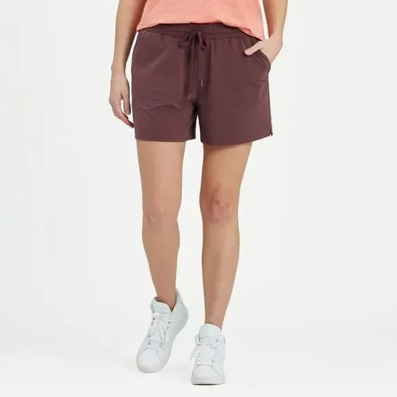 Women's Solid Crusher-FLEX Shorts