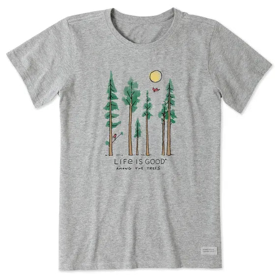 Women's Life is Good Among the Trees Short Sleeve Tee