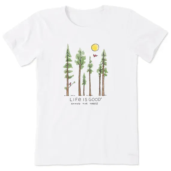 Women's Life is Good Among the Trees Short Sleeve Tee