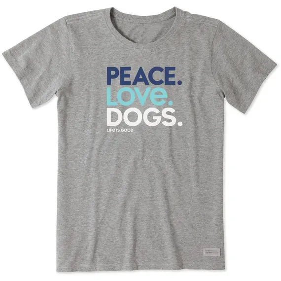 Women's Peace Love Dogs Crusher Tee