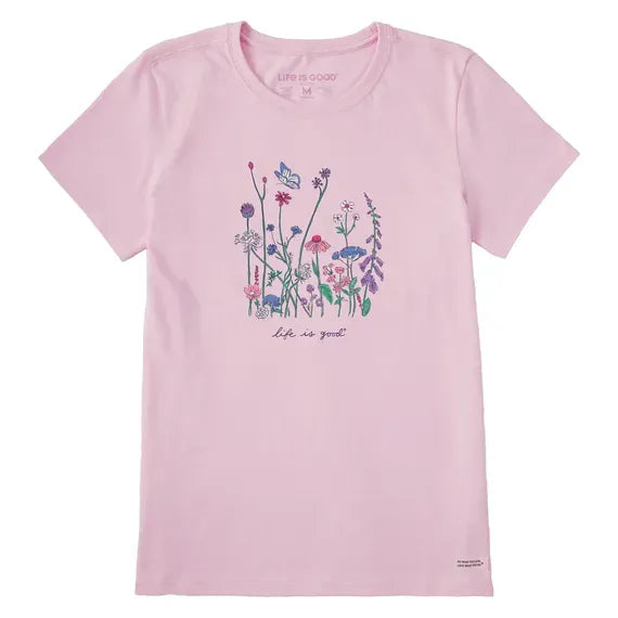 Women's Realaxed Wildflowers Short Sleeve Tee