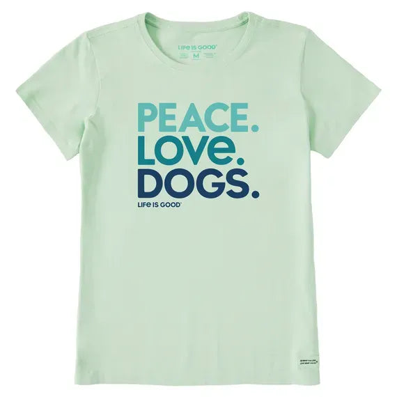 Women's Peace Love Dogs Crusher Tee