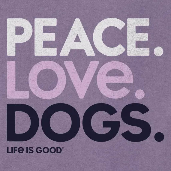Women's Peace Love Dogs Crusher Tee