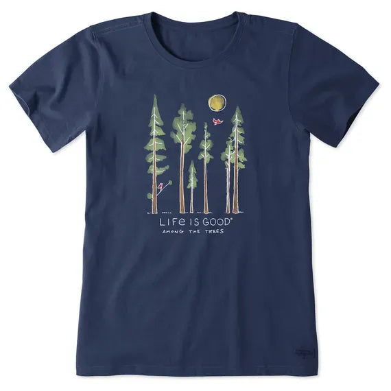 Women's Life is Good Among the Trees Short Sleeve Tee