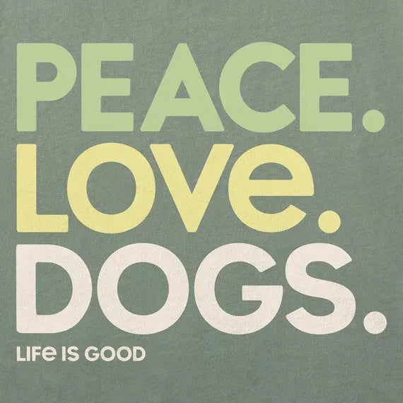 Women's Peace Love Dogs Crusher Tee