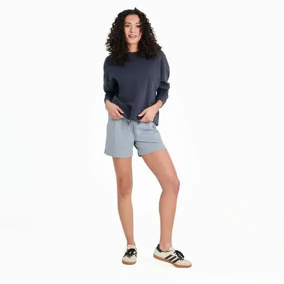 Women's Solid Crusher-FLEX Shorts