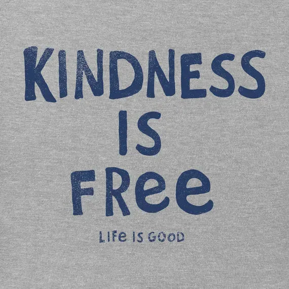 Women's Kindness is Free Long Sleeve Crusher Tee