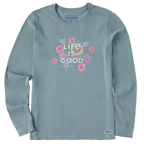 Women's Florals LIG Stacked Long Sleeve Crusher Tee