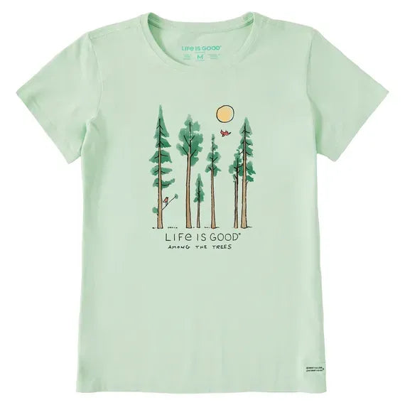 Women's Life is Good Among the Trees Short Sleeve Tee