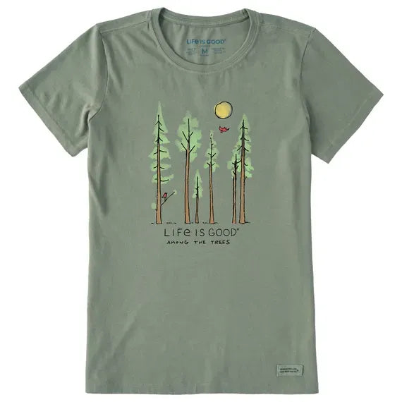 Women's Life is Good Among the Trees Short Sleeve Tee