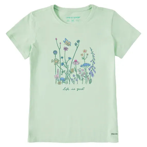 Women's Realaxed Wildflowers Short Sleeve Tee
