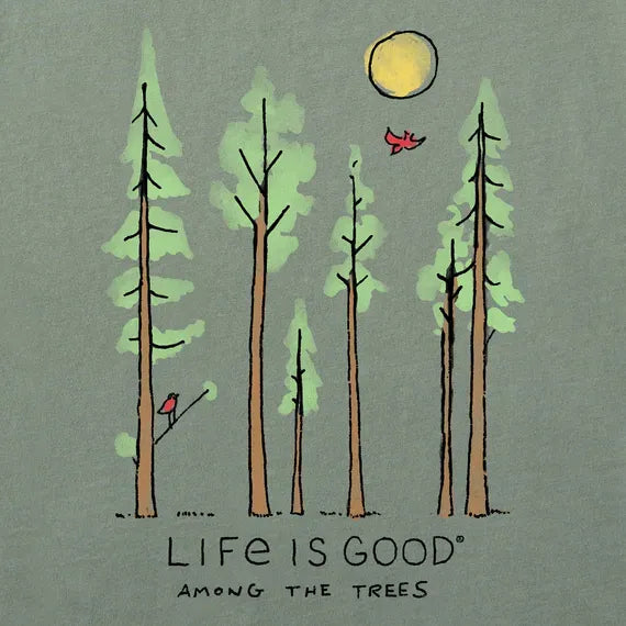 Women's Life is Good Among the Trees Short Sleeve Tee