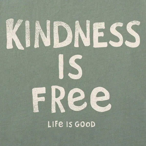 Women's Kindness is Free Long Sleeve Crusher Tee