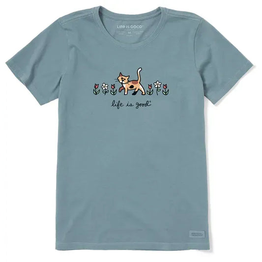 Women's Al with Flowers  Crusher Tee