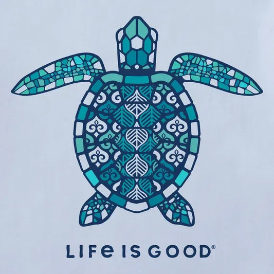 Women's Mandala Turtle Short Sleeve Vee