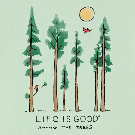 Women's Life is Good Among the Trees Short Sleeve  Tee