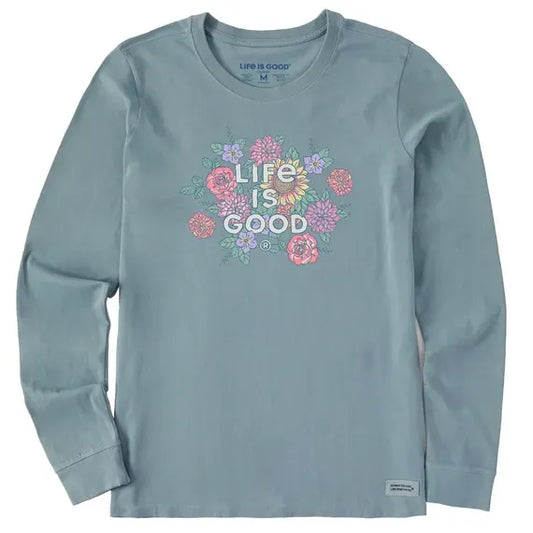 Women's Florals LIG Stacked Long Sleeve Crusher Tee