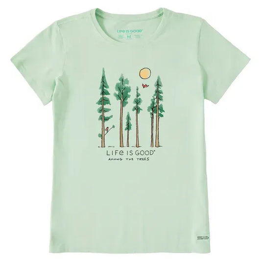 Women's Life is Good Among the Trees Short Sleeve  Tee