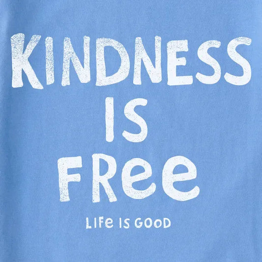 Women's Kindness is Free Long Sleeve Crusher Tee