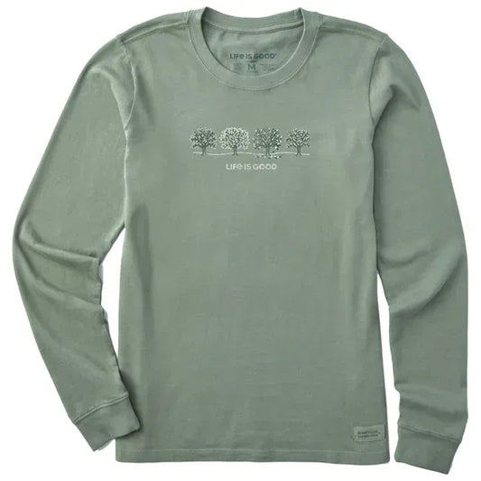 Women's Four Seasons Trees Long Sleeve Crusher Tee